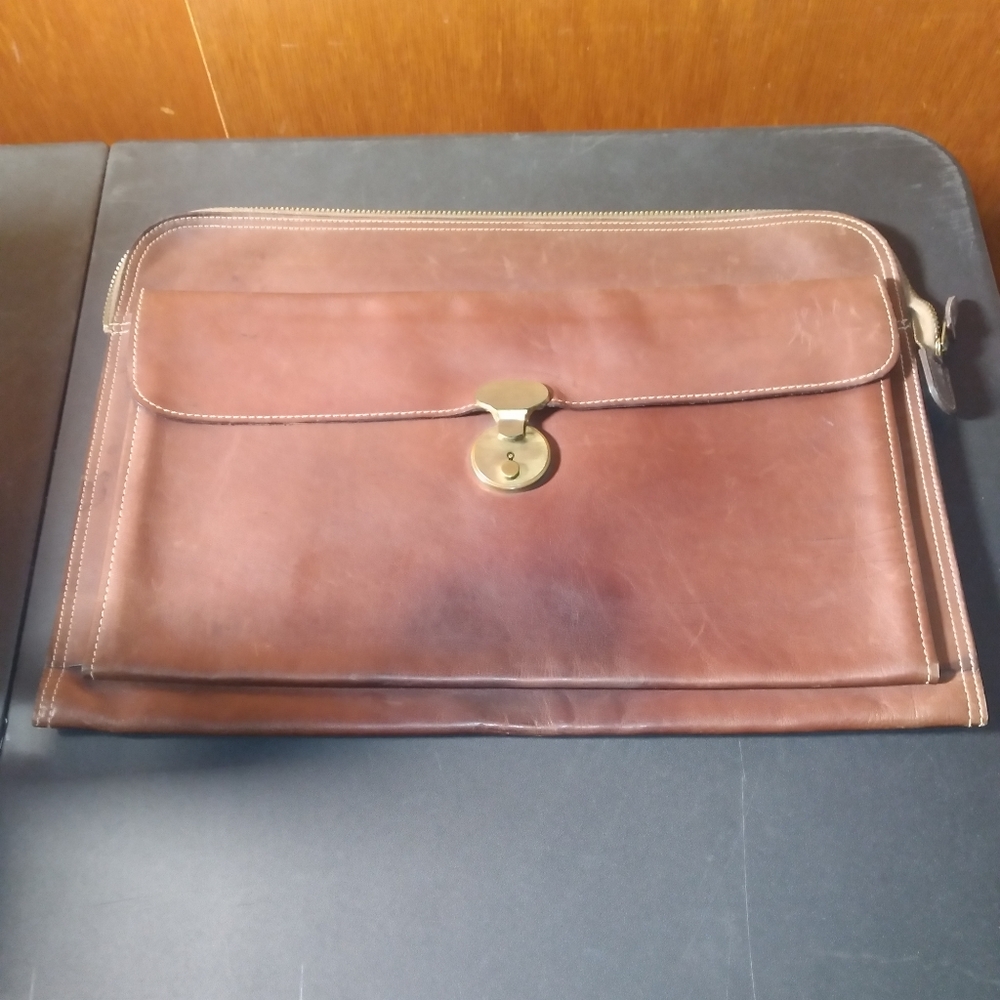 Vintage Atlas Philadelphia leather portfolio case